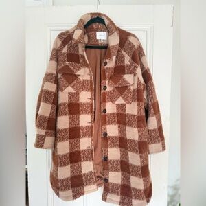 Greylin longline shirt jacket